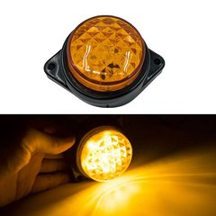 Ліхтар LED габаритний 12В-24В 6 діодів 81х55х31 мм IP67 помаранчевий