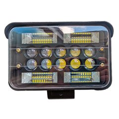 LED фара 48W (46 діодів, ближнє + дальнє світло, 3 провода) 4800 Lm 10-80V 6000K