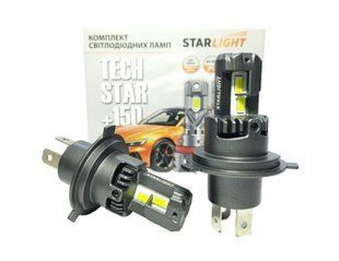 Комплект світлодіодних ламп StarLight TechStar +150% H4/H19 5500K 9-16V