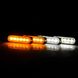 Проблесковый LED-маячок стробоскоп 24 диода белый и оранжевый 12V Комплект из 4-х штук 110х28х10 мм