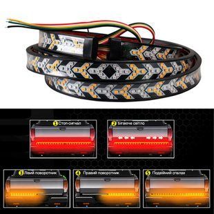 LED Y лента 12-24 В 120х2,5 см стопы, повороты