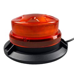 LED Маячок проблисковий 12В / 24В помаранчевий світлодіодний на на магніті живлення від прикурювача
