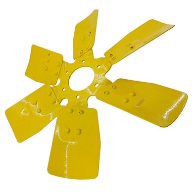 Крыльчатка вентилятора 245-1308040-А системы охлаждения МТЗ, Д-243, Д-245 металлическая, 6 лопастей