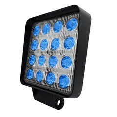 LED фара для оприскувачів синє світло 48W (16 x 3W) 2680 люмен