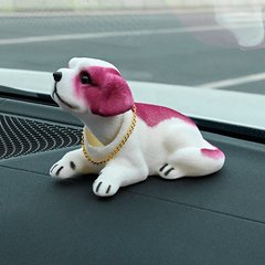 Собака с кивающей головой Сербернар на торпеду в авто, на стол