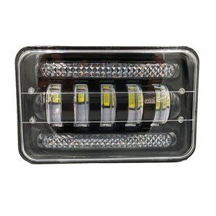 LED фара з DRL 50W 5x10W протитуманна чітка світло-тіньова межа 4000 LM 12-24V, 6000K