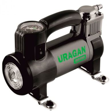 Автомобильный компрессор Uragan 90190 однопоршневой 35 л/мин с фонарем