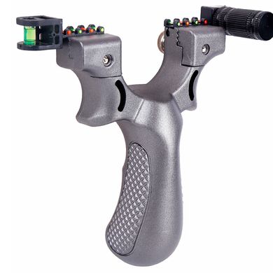 Рогатка тактична Slingshot з лазерним прицілом та бульбашковим рівнем для спорта та полювання