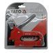 Степлер с регулятором силы YATO YT-70020 для скоб прямых, полукруглых и гвоздей