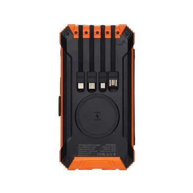 УМБ PowerBank із сонячною панеллю, повербанк КВАНТ WSC33/5 20000mAh + 5 panels