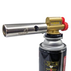 Горелка газовая под цангу керамическое сопло с пьезорозжигом 360 град быстрое соединение Virok 44V162