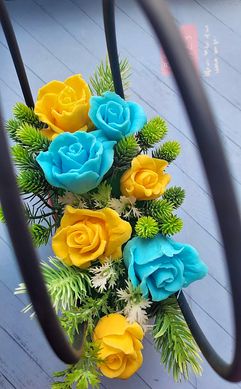 Мило ручної роботи букет з трояндами Україна