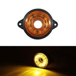 Фонарь LED габаритный 12В-24В 10 диодов 75х55х20 мм IP67 оранжевый