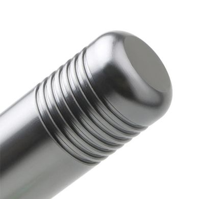 Ручка рычага КПП Серебристая 85х30 мм алюминий наконечник рукоятка
