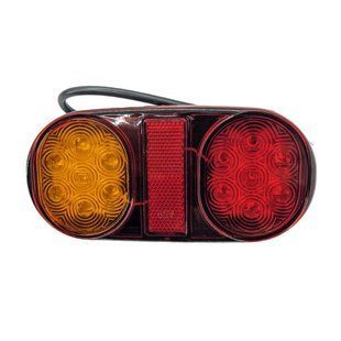 Ліхтар LED задній універсальний 12В 14 діодів 160х80х26