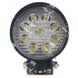 LED фара  27W 9x3W широкий промінь, круглий корпус 2000 LM LED фара робоча кругла 27W, 9 ламп, 10-30V, 6000K