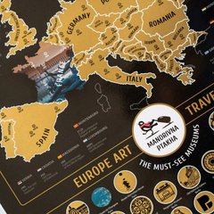 Скретч-карта Шедевры Европы от Mandrivna Ptakha