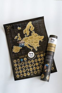 Скретч-карта Шедевры Европы от Mandrivna Ptakha