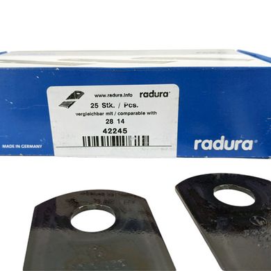 Ніж 060017 Radura (Німеччина) (d= 18 мм) подрібнювача соломи (більний, січкарні) Claas