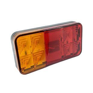 Ліхтар LED задній універсальний 12В 8 діодів 148х78х22