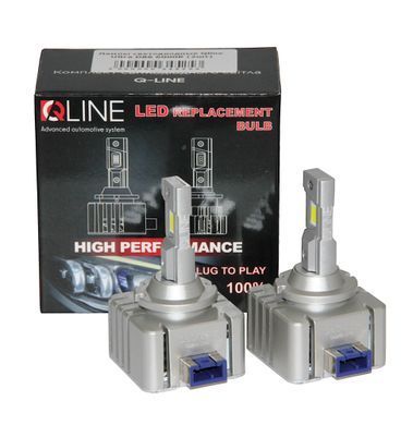Комплект світлодіодних ламп Qline Ultra D8S 65W 6000K (2шт)