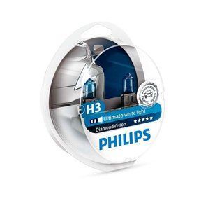 Комплект галогеновых ламп PHILIPS 12336DVS2 H3 55W 12V PK22s DiamondVision комплект 2шт