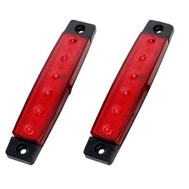 Ліхтар LED габаритний 24V червоний IP67 92х20х10 мм з кріпленням