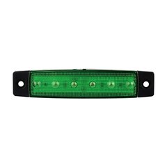 Ліхтар LED габаритний 24V зелений IP67 92х20х10 мм з кріпленням