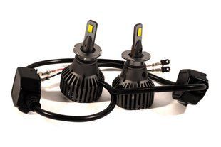 Комплект світлодіодних ламп HeadLight F1X H3 (Pk22s) 52W 12V 8400Lm з активним охолодженням (збільшена світловіддача)