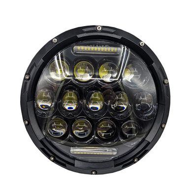 LED-фара 7" 65W ближнє, дальнє світло, ходові огні 178х178х65