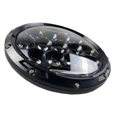 LED-фара 7" 65W ближний, дальний свет, ходовые огни 178х178х65