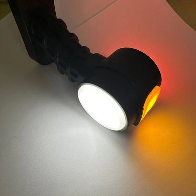 Ліхтар LED рожок габаритний на фури прогумований 12/24В 130х100х55 мм