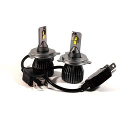 Комплект LED ламп HeadLight F1X H4 (P43t) 52W 12V 8400Lm с активным охлаждением (увеличенная светоотдача)