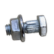 Болт з гайкою сегмента Шумахер 6х16 (John Deere) з шестигранною головкою оцинкований