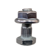 Болт с гайкой сегмента Шумахер 6х16 (John Deere) с шестигранной головкой оцинкованный