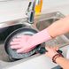 Силиконовые варежки Magic Silicone Gloves Pink для уборки чистки мытья посуды для дома розовые