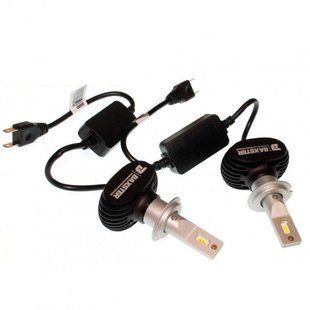 Комплект LED ламп BAXSTER S1 H7 5000K 4000lm CAN+EMS з радіатором Gen3