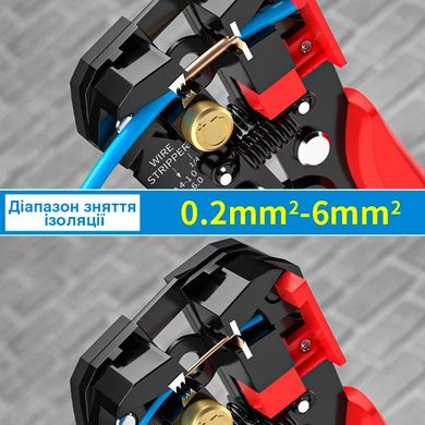 Мультифункциональный кримпер: обжим, снятие изоляции и резка проводов и кабелей (диапазон 0,2-6,0 мм²). Клещи 205 мм