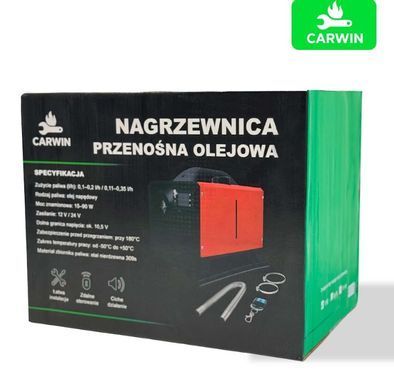 Дизельный обогреватель CARVIN 5 кВт (12В/24В/230В) с LCD-дисплеем и пультом ДУ