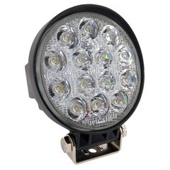 LED фара 42W (14 x 3W) spot 10-30V, 6000K кругла