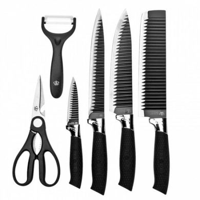 Набор кухонных ножей из стали 6 предметов в подарочной упаковке Genuine King