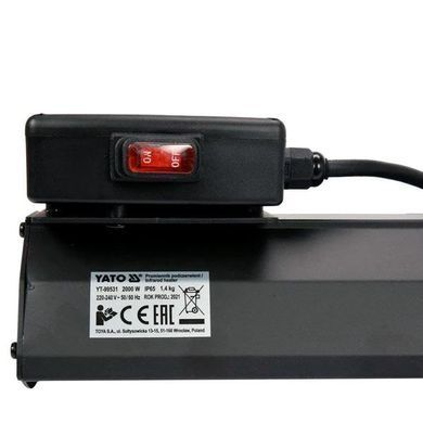 Инфракрасный обогреватель YATO YT-99531 2000 Вт IP65 для обогрева 12-18 м&sup2;