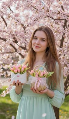 Сувенір з мильної основи конверт тюльпани