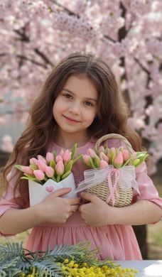 Сувенір з мильної основи конверт тюльпани