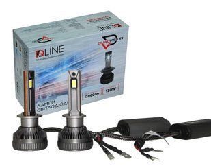 Комплект світлодіодних ламп QLine DualVision H1 (P14,5s) 65W Canbus 6000K 12V