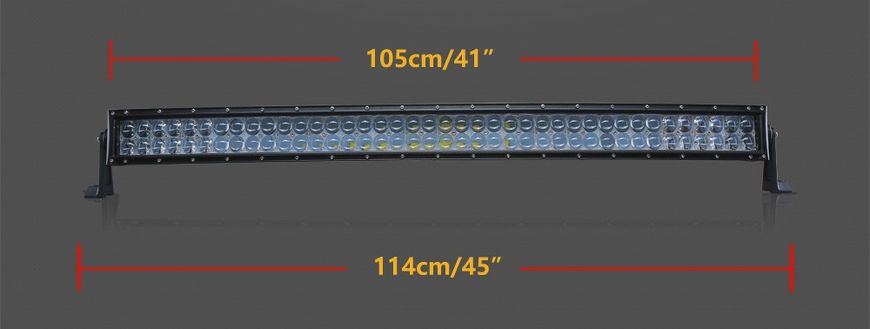 LED-балка 240W заокруглена 4D (3W х 80) 16000 Lm світлодіодний прожектор
