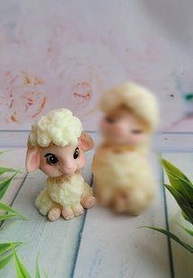 Сувенир из мыльной основы овечка меньшая