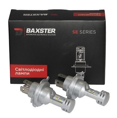 Комплект світлодіодних ламп BAXSTER SE Plus H4 P43t 9-32V 6000K 4000lm