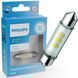 Світлодіодна лампа PHILIPS 11866WU70X1 C5W LED Ultinon Pro7000 Festoon SV8.5 WHITE 4000K 43mm 12V (1 шт)